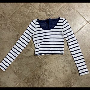 Abercrombie & Fitch Striped Crop